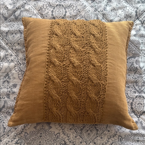 Pottery Barn Other - Pottery Barn Burlap pillow Textured Tan